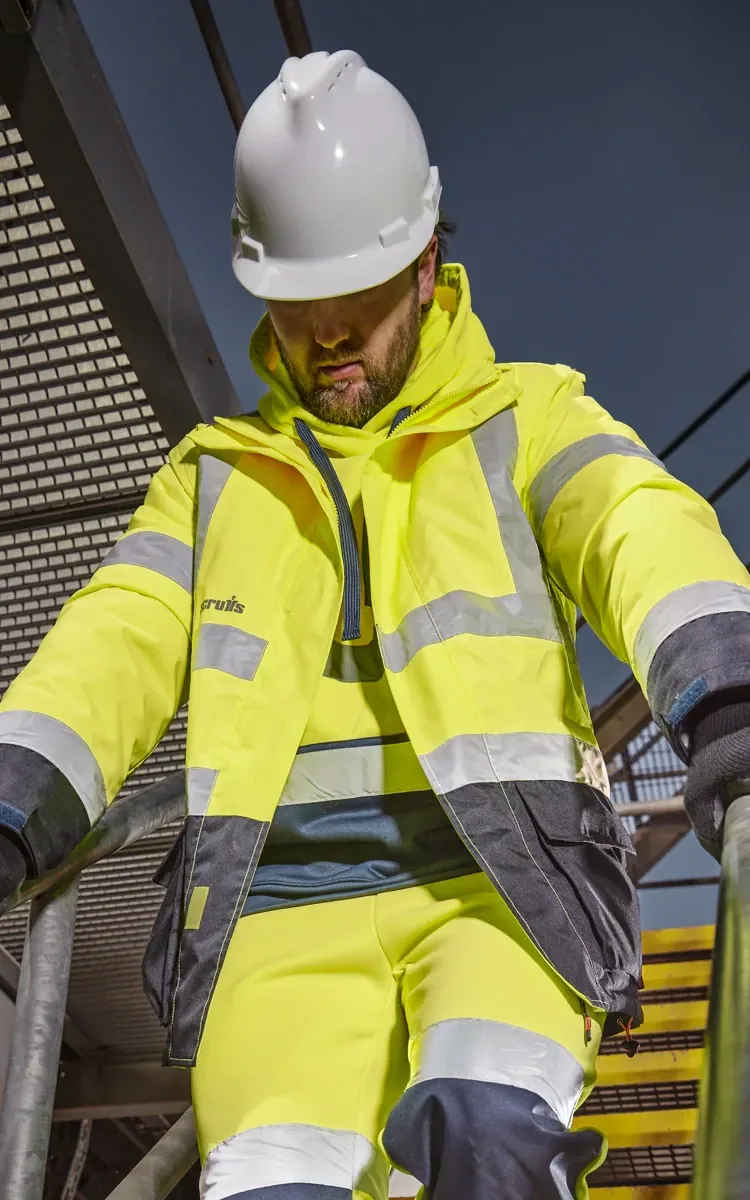 Branded hi-vis vest with company logo — hi-vis workwear printing Romford